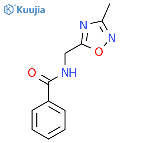 N-(3-methyl-1,2,4-oxadiazol-5-yl)methylbenzamide structure