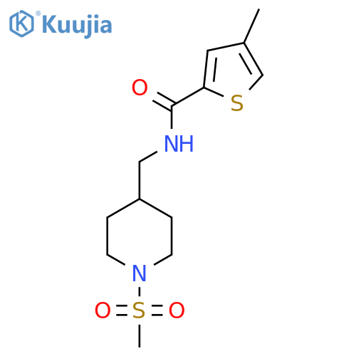 N-[(1-Methanesulfonylpiperidin-4-YL)methyl]-4-methylthiophene-2-carboxamide structure