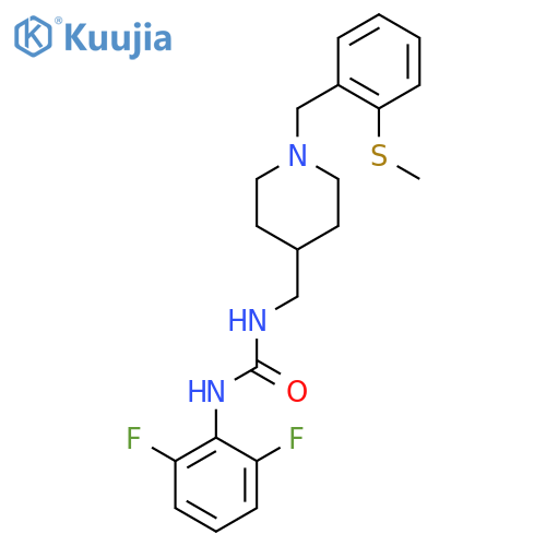 1-(2,6-difluorophenyl)-3-(1-{2-(methylsulfanyl)phenylmethyl}piperidin-4-yl)methylurea structure