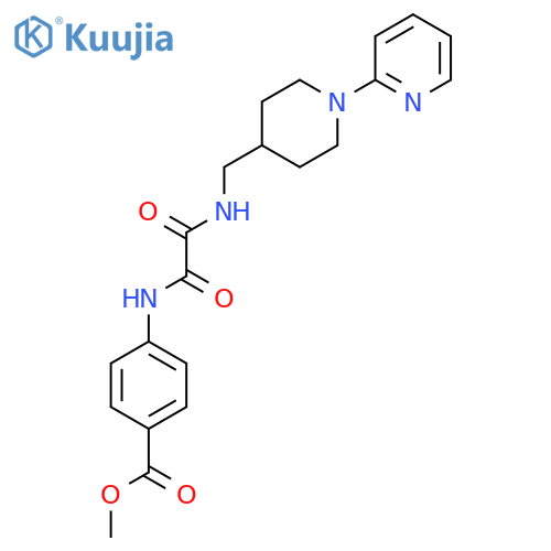methyl 4-({1-(pyridin-2-yl)piperidin-4-ylmethyl}carbamoyl)formamidobenzoate structure