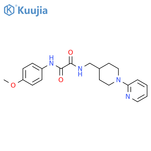 N'-(4-methoxyphenyl)-N-{1-(pyridin-2-yl)piperidin-4-ylmethyl}ethanediamide structure