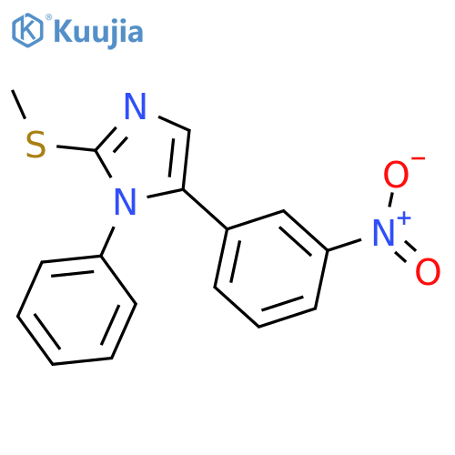 2-(methylsulfanyl)-5-(3-nitrophenyl)-1-phenyl-1H-imidazole structure