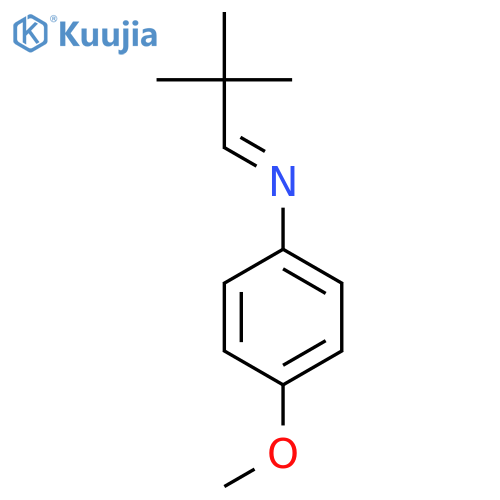 Benzenamine, N-(2,2-dimethylpropylidene)-4-methoxy- structure