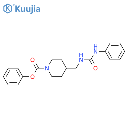 phenyl 4-{(phenylcarbamoyl)aminomethyl}piperidine-1-carboxylate structure
