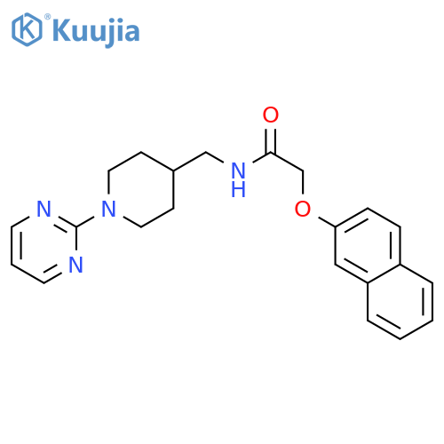 2-(naphthalen-2-yloxy)-N-{1-(pyrimidin-2-yl)piperidin-4-ylmethyl}acetamide structure