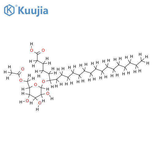 (6S)-6-(6'-O-acetyl-b-D-glucopyranosyloxy)docosanoic acid structure