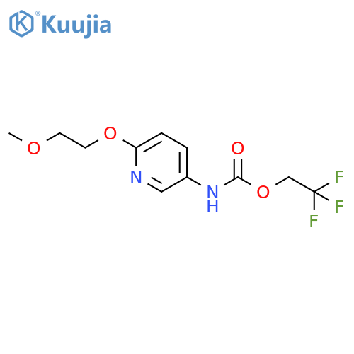 2,2,2-Trifluoroethyl N-6-(2-Methoxyethoxy)pyridin-3-ylcarbamate structure