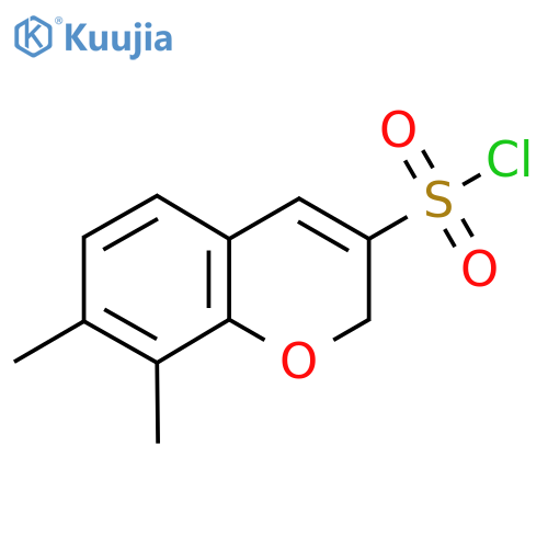 7,8-dimethyl-2H-chromene-3-sulfonyl chloride structure