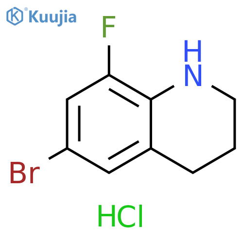 6-bromo-8-fluoro-1,2,3,4-tetrahydroquinoline hydrochloride structure