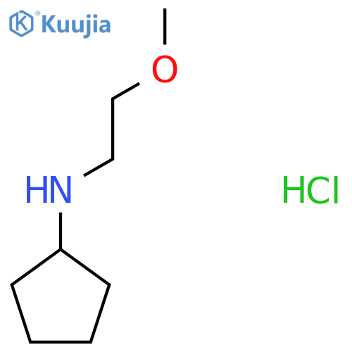 N-(2-methoxyethyl)cyclopentanamine hydrochloride structure