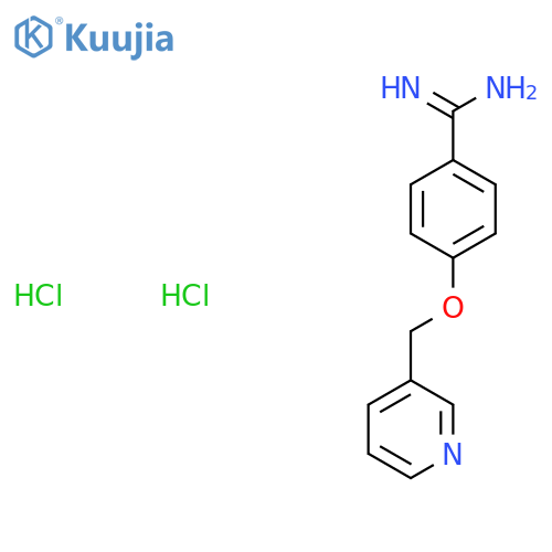 4-(Pyridin-3-ylmethoxy)benzene-1-carboximidamide dihydrochloride structure