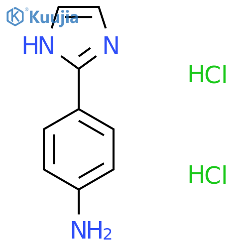 4-(1H-imidazol-2-yl)aniline dihydrochloride structure