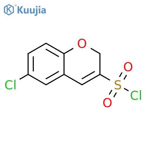 6-chloro-2H-chromene-3-sulfonyl chloride structure