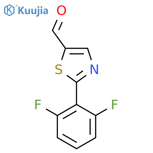 2-(2,6-Difluorophenyl)-1,3-thiazole-5-carbaldehyde structure