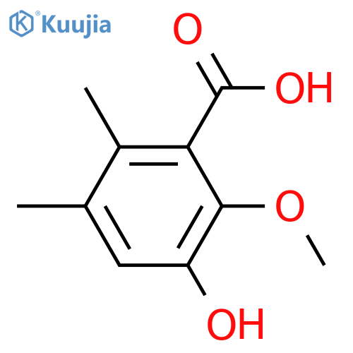2,3-Dihydroxy-5,6-dimethylbenzoic acid; 2-Me ether structure