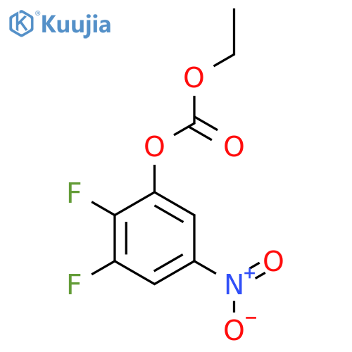 2,3-Difluoro-5-nitrophenyl ethyl carbonate structure