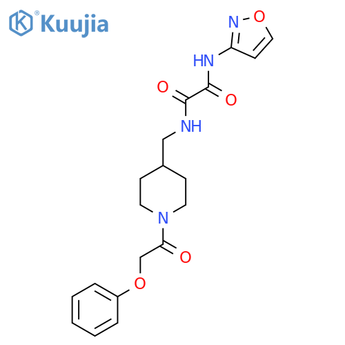 N-(1,2-oxazol-3-yl)-N'-{1-(2-phenoxyacetyl)piperidin-4-ylmethyl}ethanediamide structure