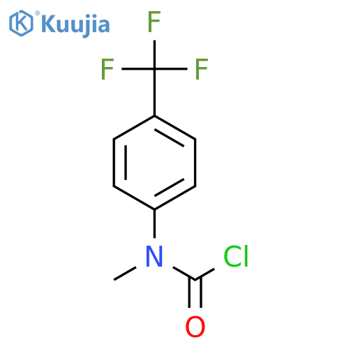 N-methyl-N-4-(trifluoromethyl)phenylcarbamoyl chloride structure