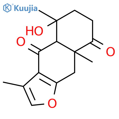 (4aS,5R,8aR)-4a,5,6,7,8a,9-hexahydro-5-hydroxy-3,5,8a-trimethylnaphtho[2,3-b]furan-4,8-dione structure