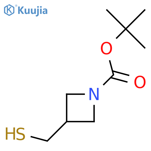tert-butyl 3-(sulfanylmethyl)azetidine-1-carboxylate structure