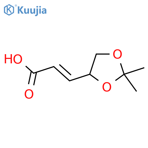 3-(2,2-Dimethyl-1,3-dioxolan-4-yl)prop-2-enoic acid structure