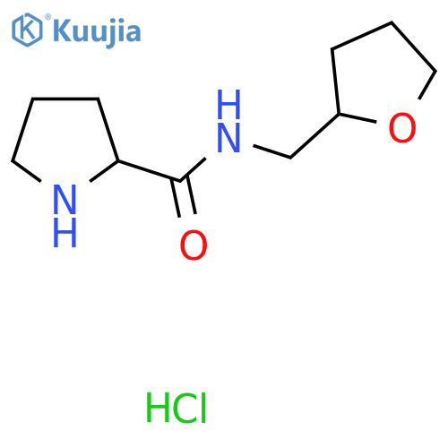 N-(Tetrahydro-2-furanylmethyl)-2-pyrrolidinecarboxamide hydrochloride structure