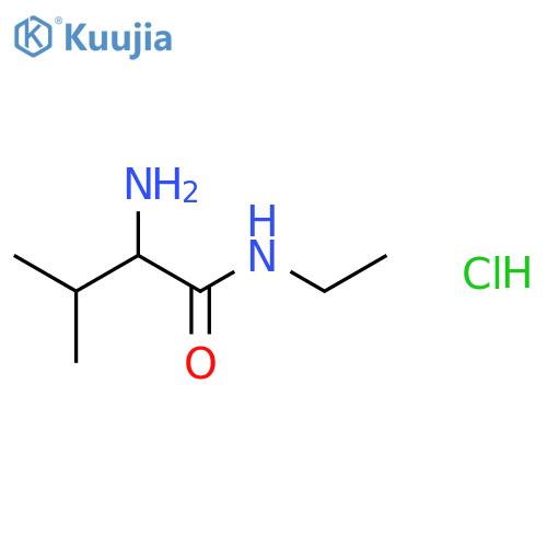 2-Amino-N-ethyl-3-methylbutanamide hydrochloride structure