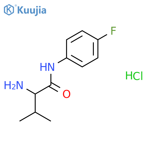 2-Amino-N-(4-fluorophenyl)-3-methylbutanamidehydrochloride structure