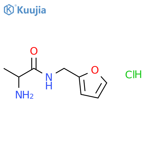 2-Amino-N-(2-furylmethyl)propanamide hydrochloride structure