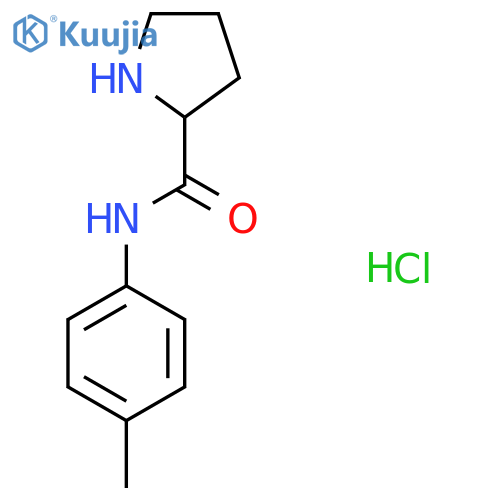 N-(4-Methylphenyl)-2-pyrrolidinecarboxamide hydrochloride structure