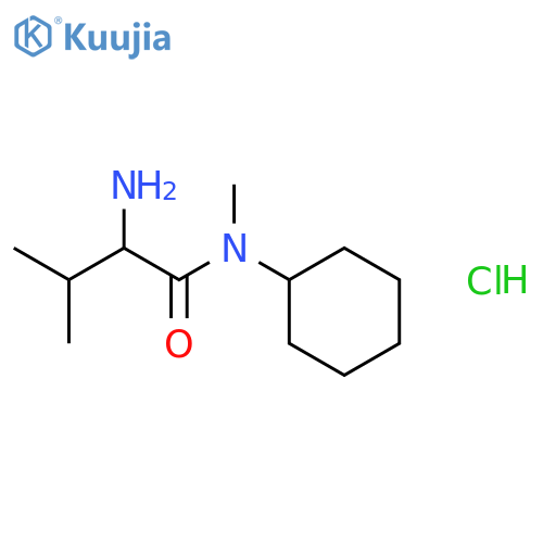 2-Amino-N-cyclohexyl-N,3-dimethylbutanamidehydrochloride structure