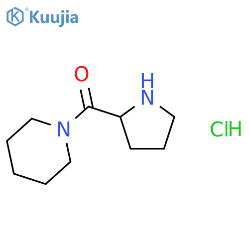 1-Piperidinyl(2-pyrrolidinyl)methanone hydrochloride structure