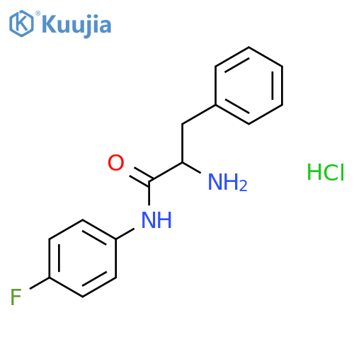 2-Amino-N-(4-fluorophenyl)-3-phenylpropanamidehydrochloride structure