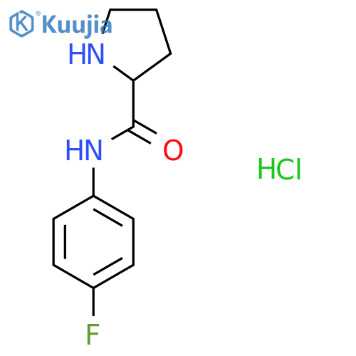 N-(4-Fluorophenyl)-2-pyrrolidinecarboxamidehydrochloride structure