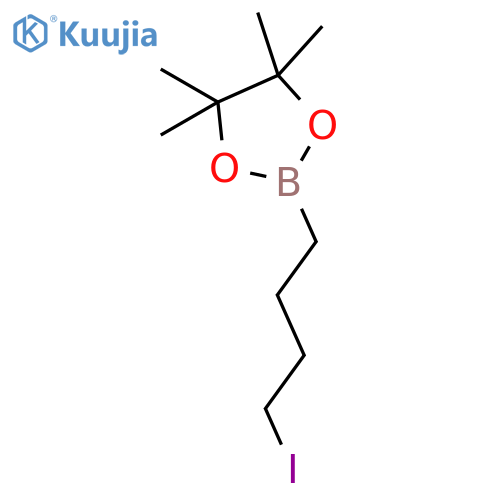2-(4-Iodobutyl)-4,4,5,5-tetramethyl-1,3,2-dioxaborolane structure