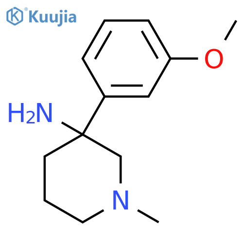 3-(3-Methoxyphenyl)-1-methylpiperidin-3-amine structure