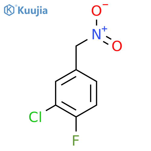 2-chloro-1-fluoro-4-(nitromethyl)benzene structure