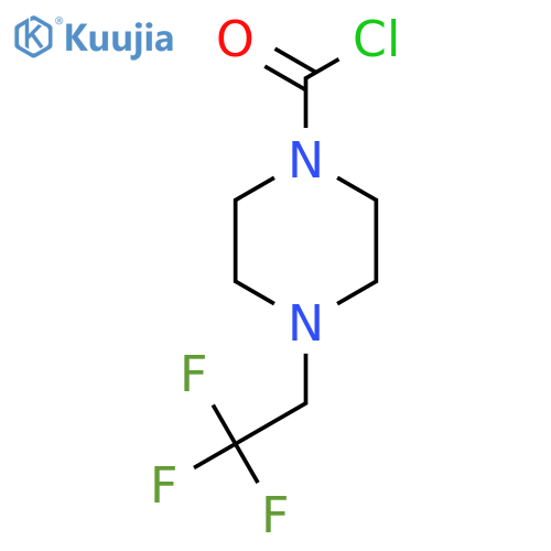 4-(2,2,2-Trifluoroethyl)piperazine-1-carbonyl chloride structure