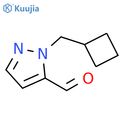 1-(cyclobutylmethyl)-1H-pyrazole-5-carbaldehyde structure