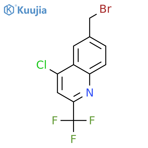 6-(Bromomethyl)-4-chloro-2-(trifluoromethyl)quinoline structure