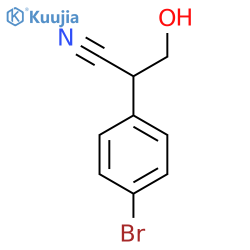 2-(4-Bromophenyl)-3-hydroxypropanenitrile structure