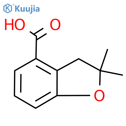 2,2-dimethyl-2,3-dihydro-1-benzofuran-4-carboxylic acid structure