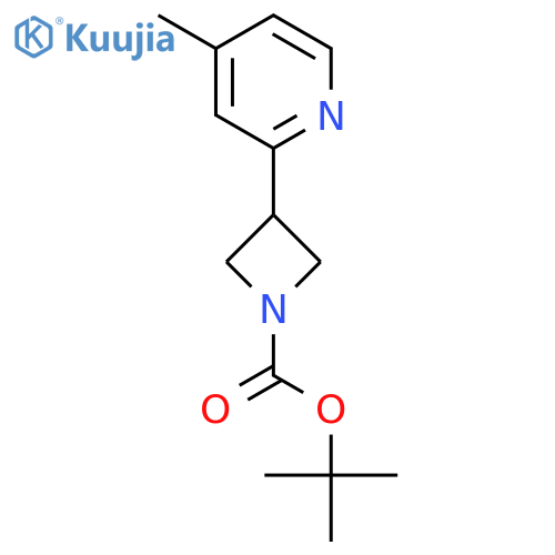 Tert-butyl 3-(4-methylpyridin-2-yl)azetidine-1-carboxylate structure