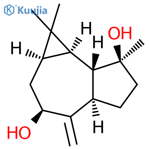 1H-Cycloprop[e]azulene-3,7-diol,decahydro-1,1,7-trimethyl-4-methylene-, (1aR,3S,4aR,7S,7aR,7bR)- (9CI) structure