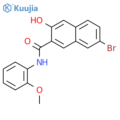 7-Bromo-3-hydroxy-N-(2-methoxyphenyl)-2-naphthamide structure