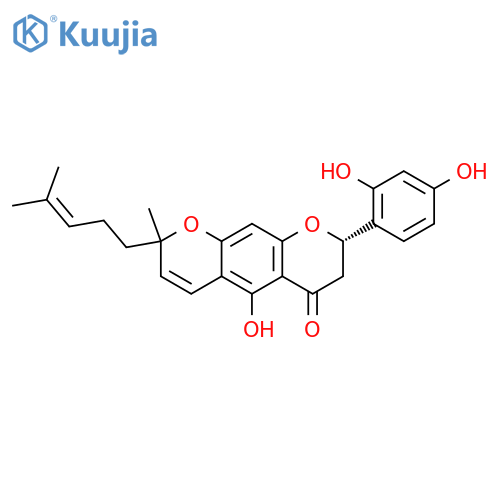 2H,6H-Benzo[1,2-b:5,4-b']dipyran-6-one,8-(2,4-dihydroxyphenyl)-7,8-dihydro-5-hydroxy-2-methyl-2-(4-methyl-3-pentenyl)-(9CI) structure