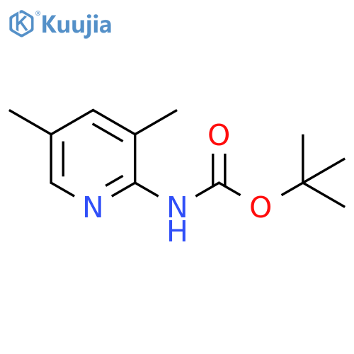 tert-Butyl N-(3,5-Dimethylpyridin-2-yl)carbamate structure