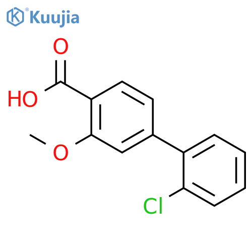 4-(2-Chlorophenyl)-2-methoxybenzoic acid structure
