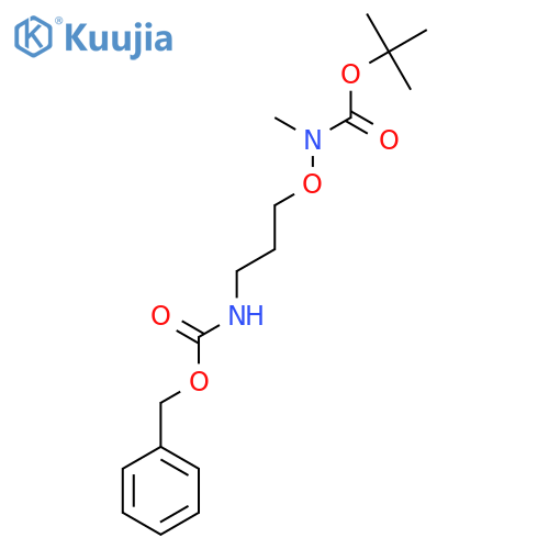 benzyl N-3-({(tert-butoxy)carbonyl(methyl)amino}oxy)propylcarbamate structure