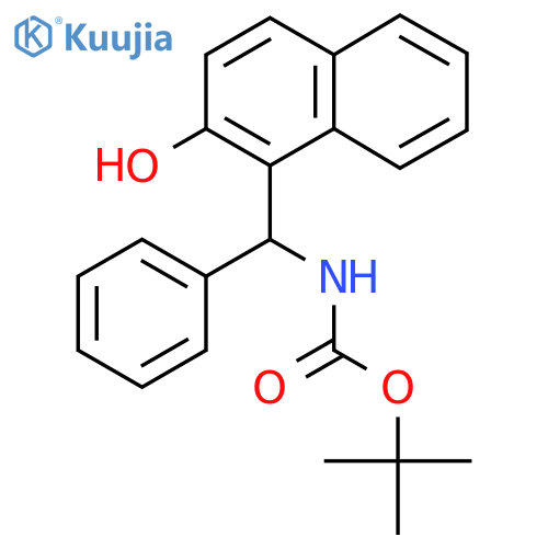 tert-butyl N-(2-hydroxynaphthalen-1-yl)(phenyl)methylcarbamate structure